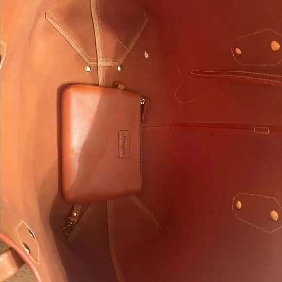 J. McLaughlin leather tote in cognac - Picture 8 of 8